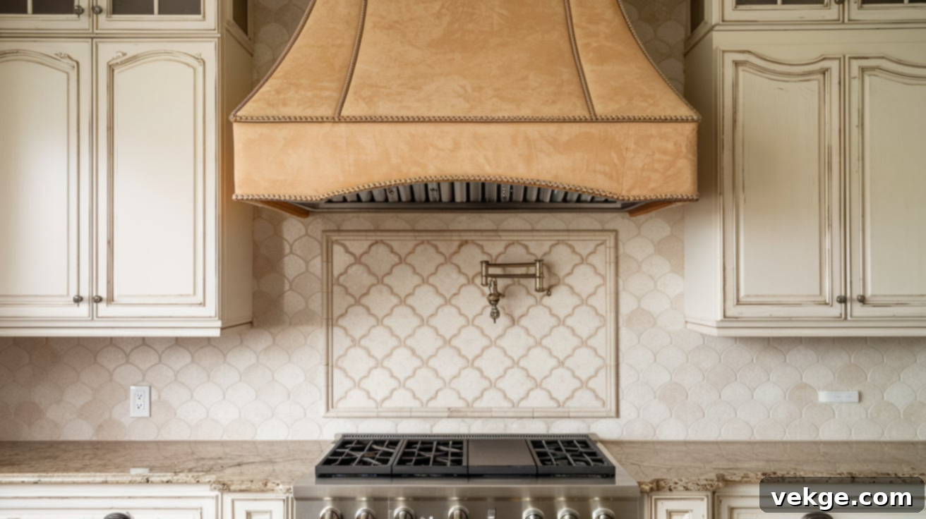 Upholstered Range Hood Cover