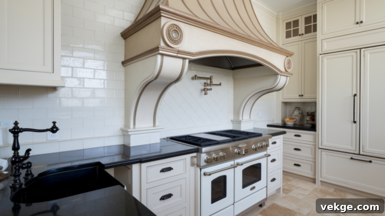 Arched Range Hood Cover