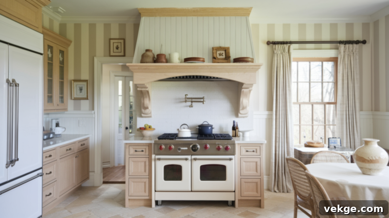 Cottage-Style Range Hood Cover