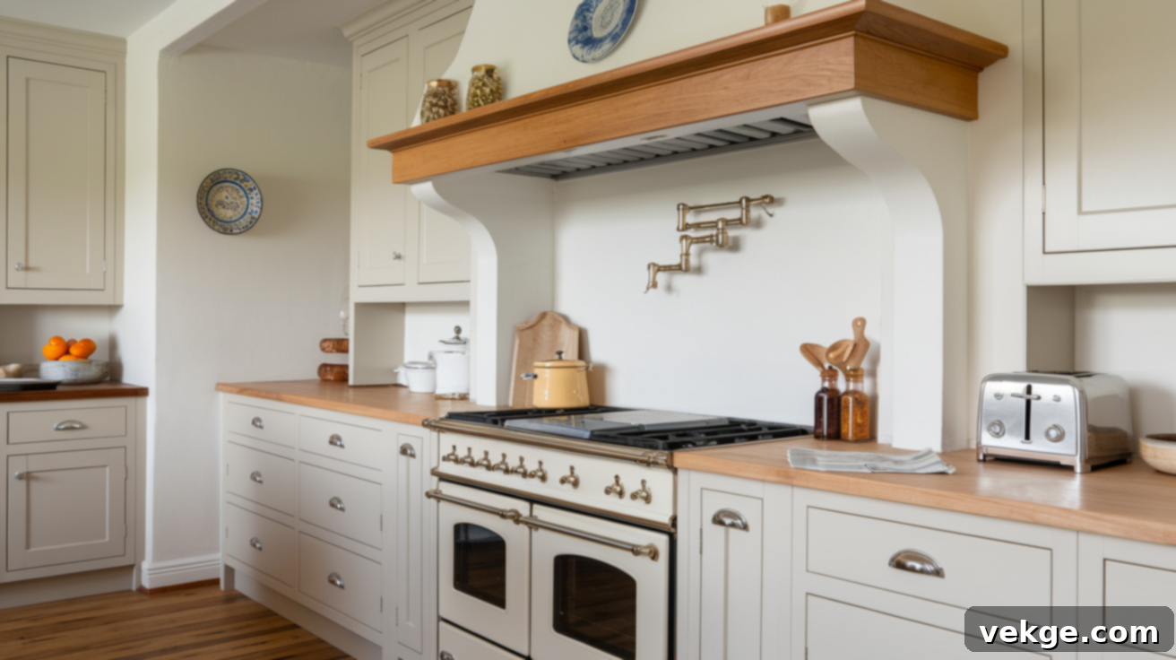 Wooden Shaker-Style Range Hood Cover