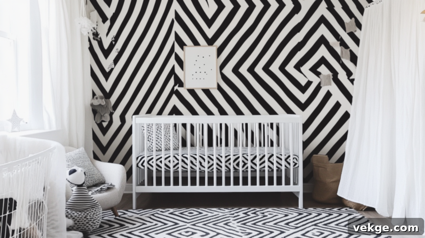 Boho Black and White Nursery