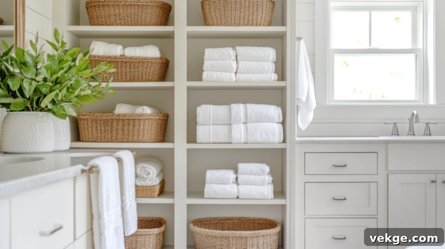 Your Transitional Bathroom Oasis Where Modern Meets Timeless 6 Select Storage Solutions for a Transitional Bathroom