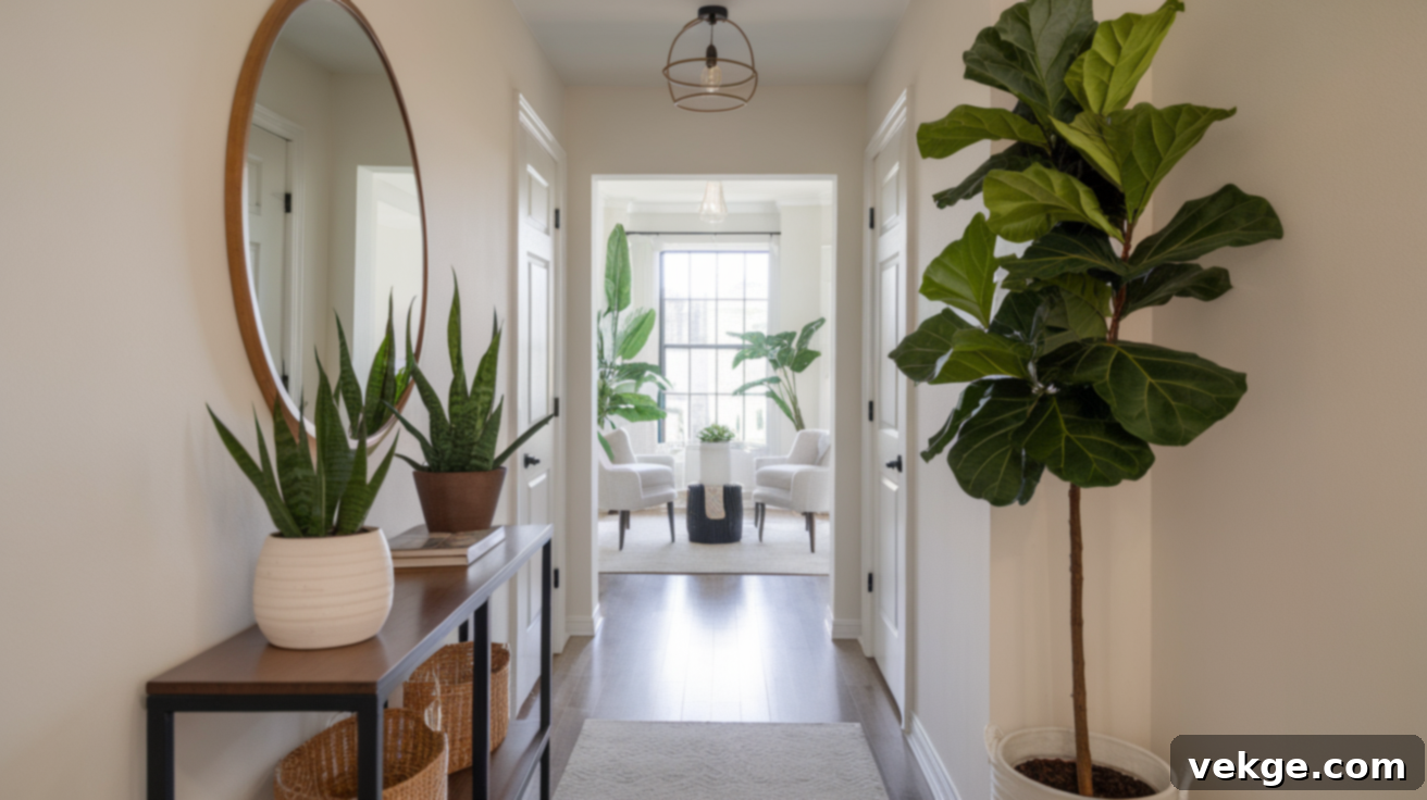Incorporate_Greenery_Hallway_Plants