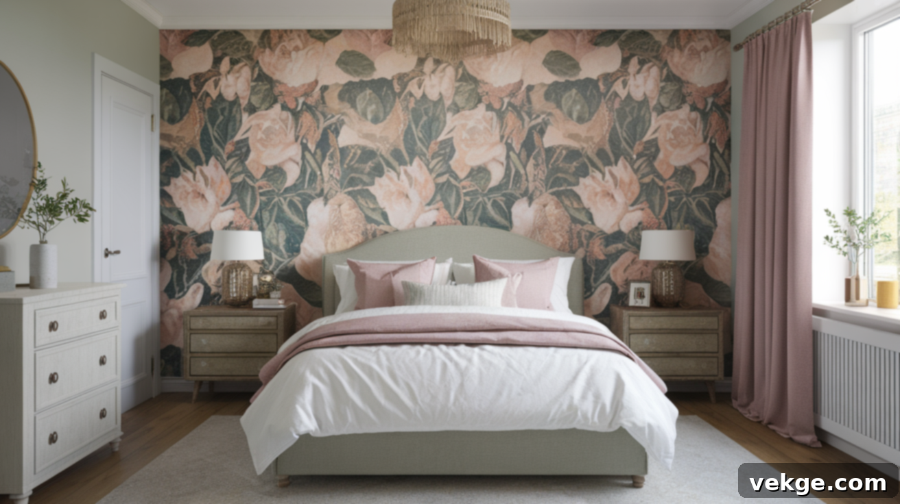 French_Floral_Wallpaper_Accent_Wall