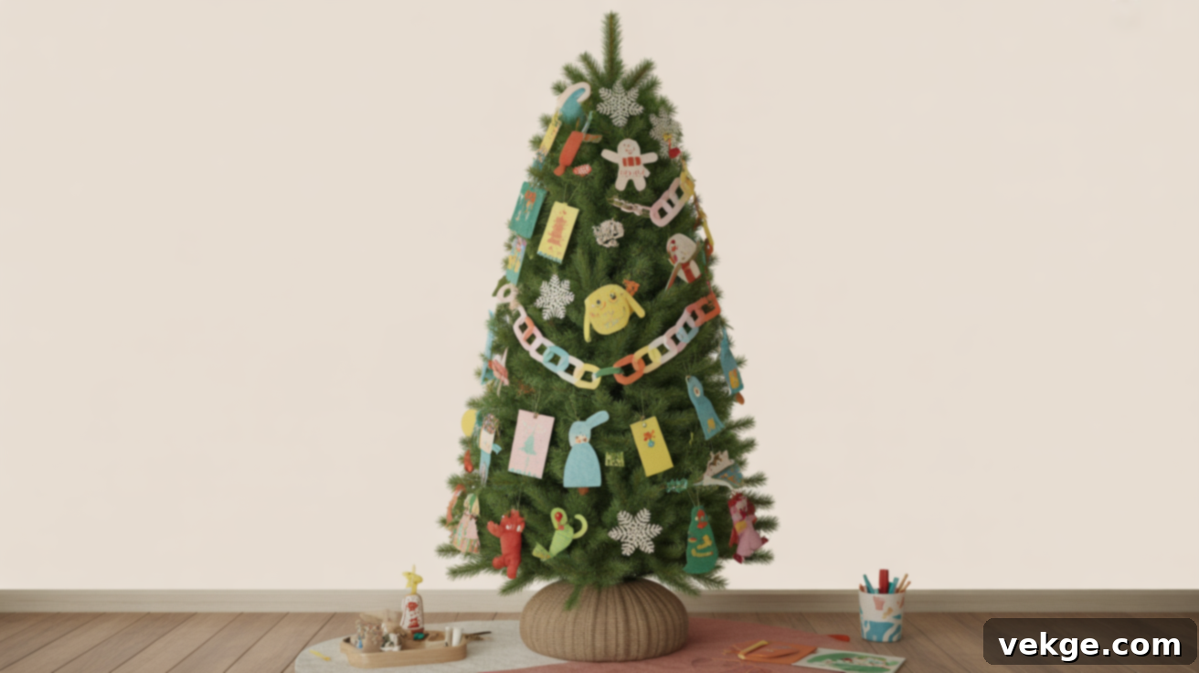 Kids' DIY Pencil Christmas Tree Decor