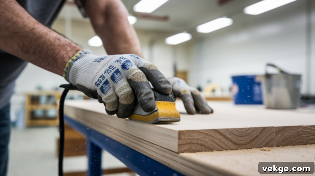 Step 4: Strategic Sanding for a Flawless Wood Finish