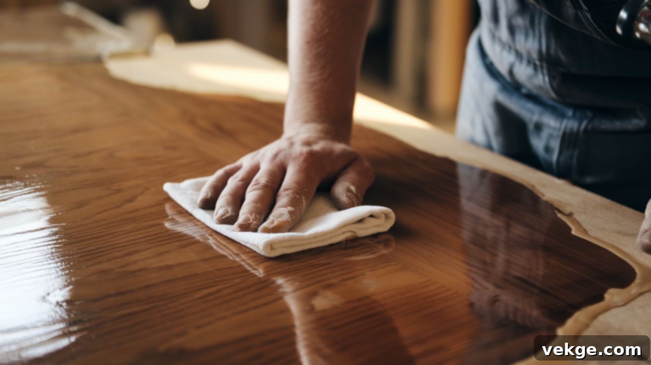 Step 6: Applying Wood Stain for Desired Color and Depth