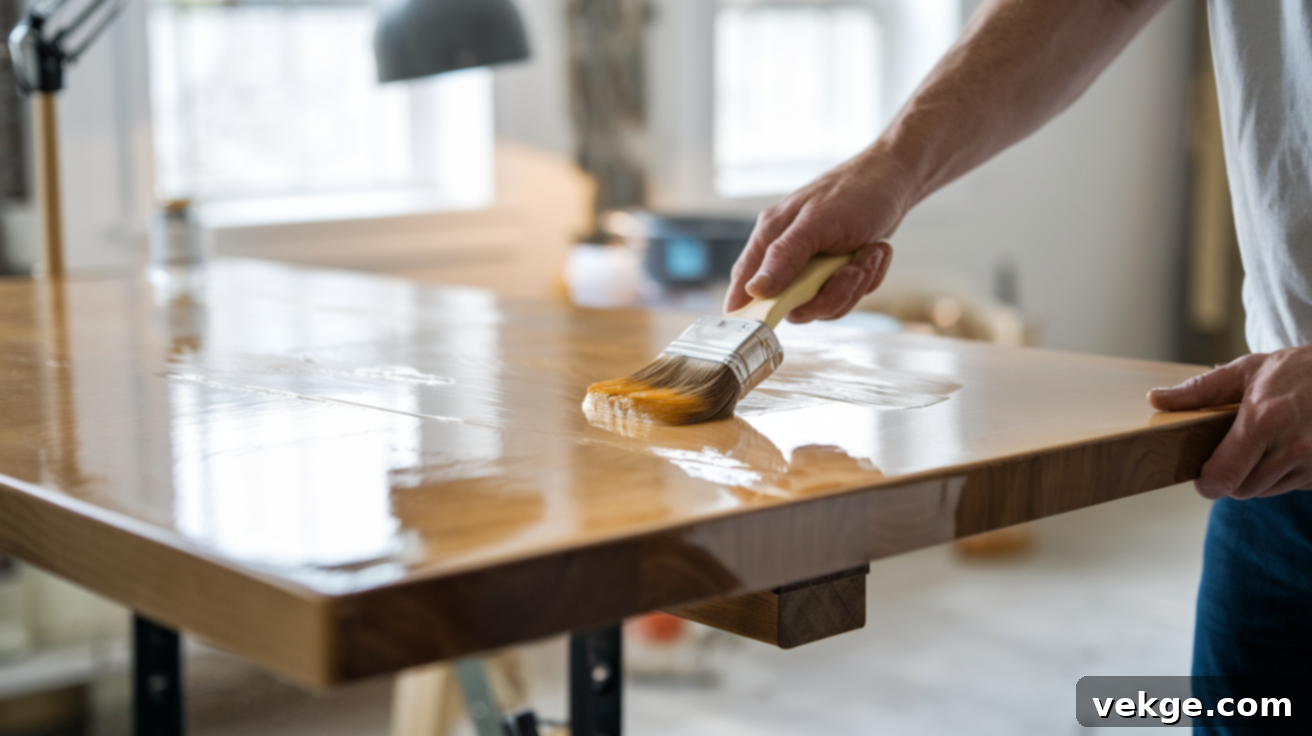 Step 7: Final Touches and Protective Coating for Dining Table Durability