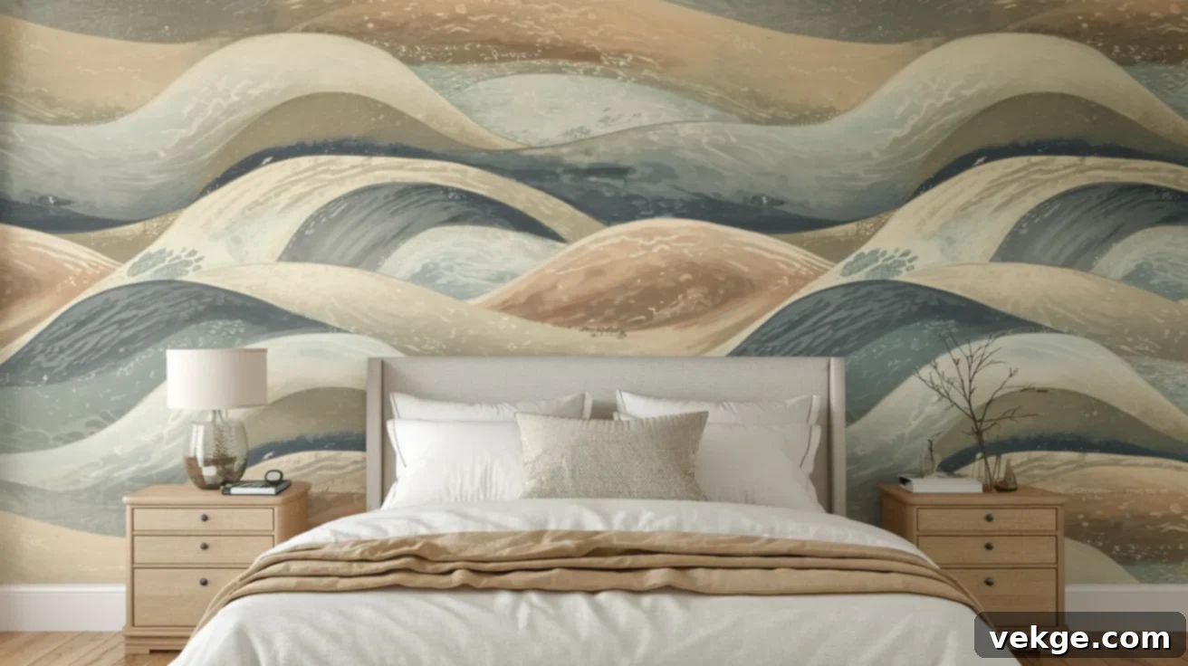 Coastal_Wallpaper_Accent_Wall_Bedroom