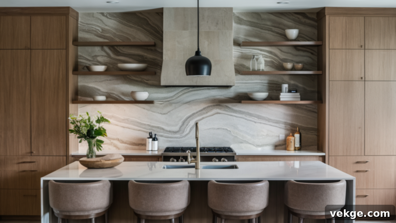 Moorland Fog Quartz for Backsplashes and Wall Panels