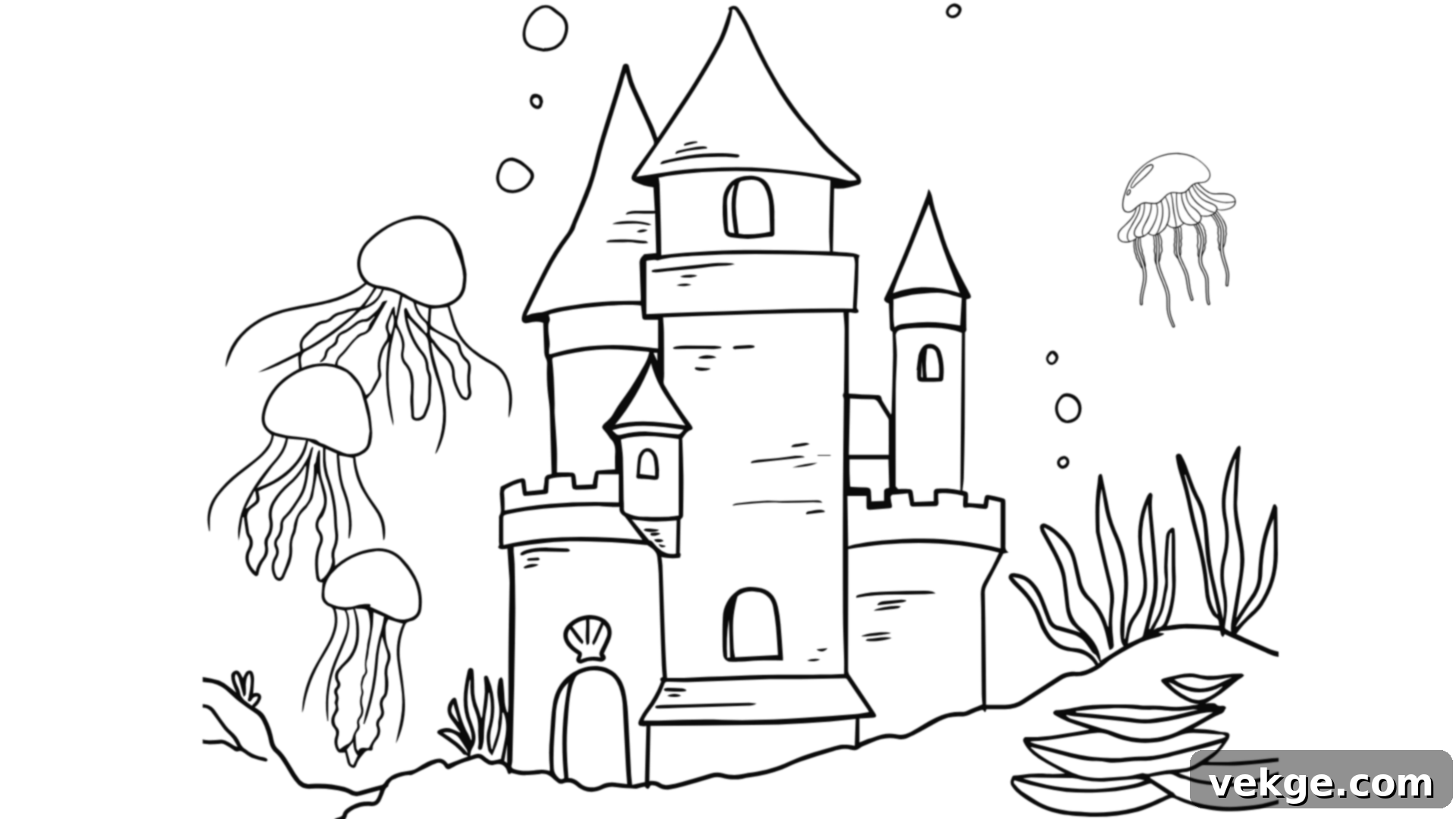 King Triton's Majestic Underwater Castle
