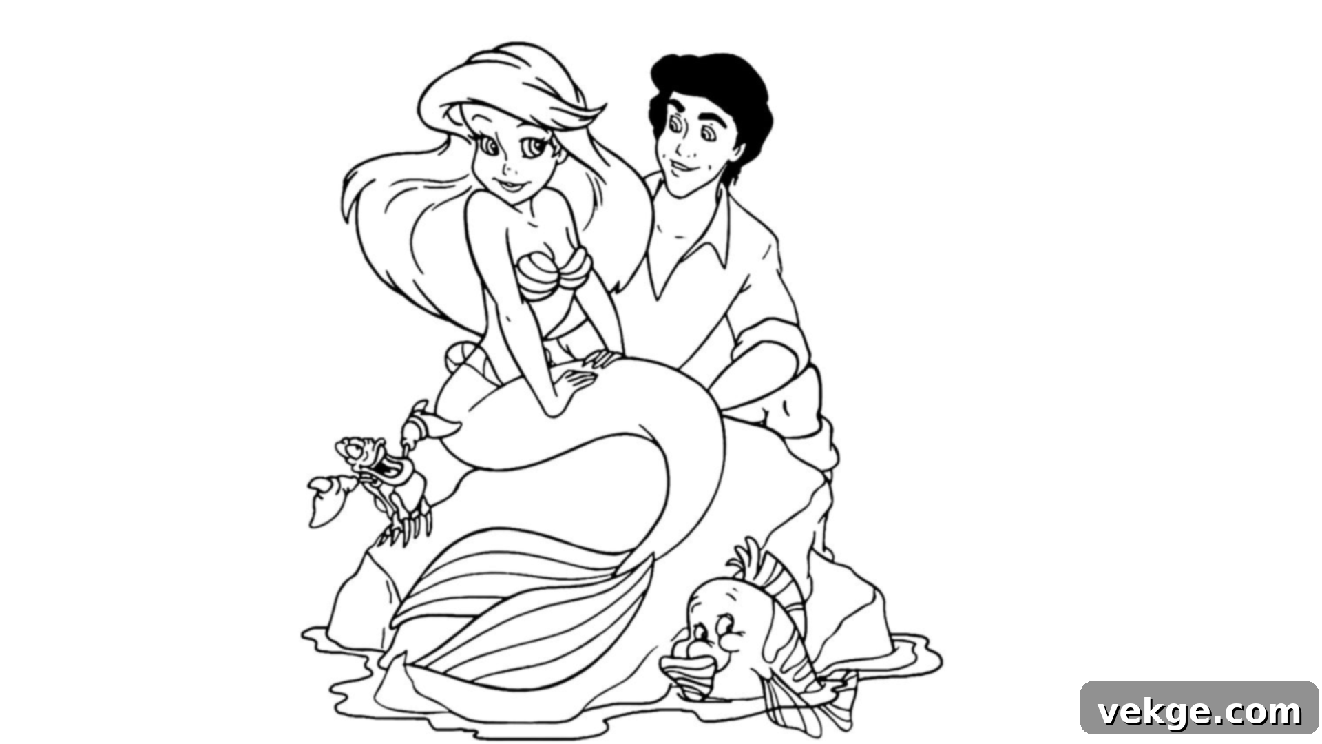 Ariel Meets Prince Eric for the First Time