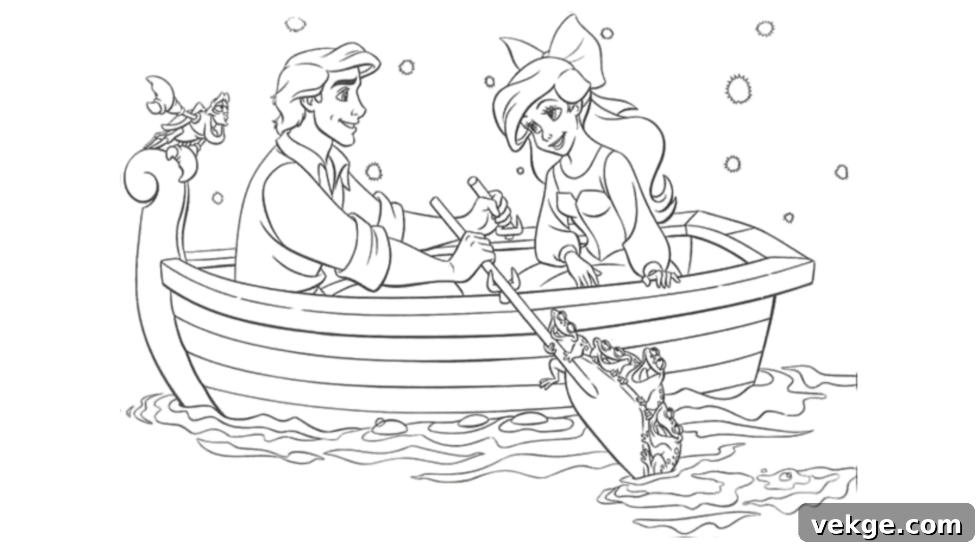 Ariel and Eric's Romantic Boat Ride