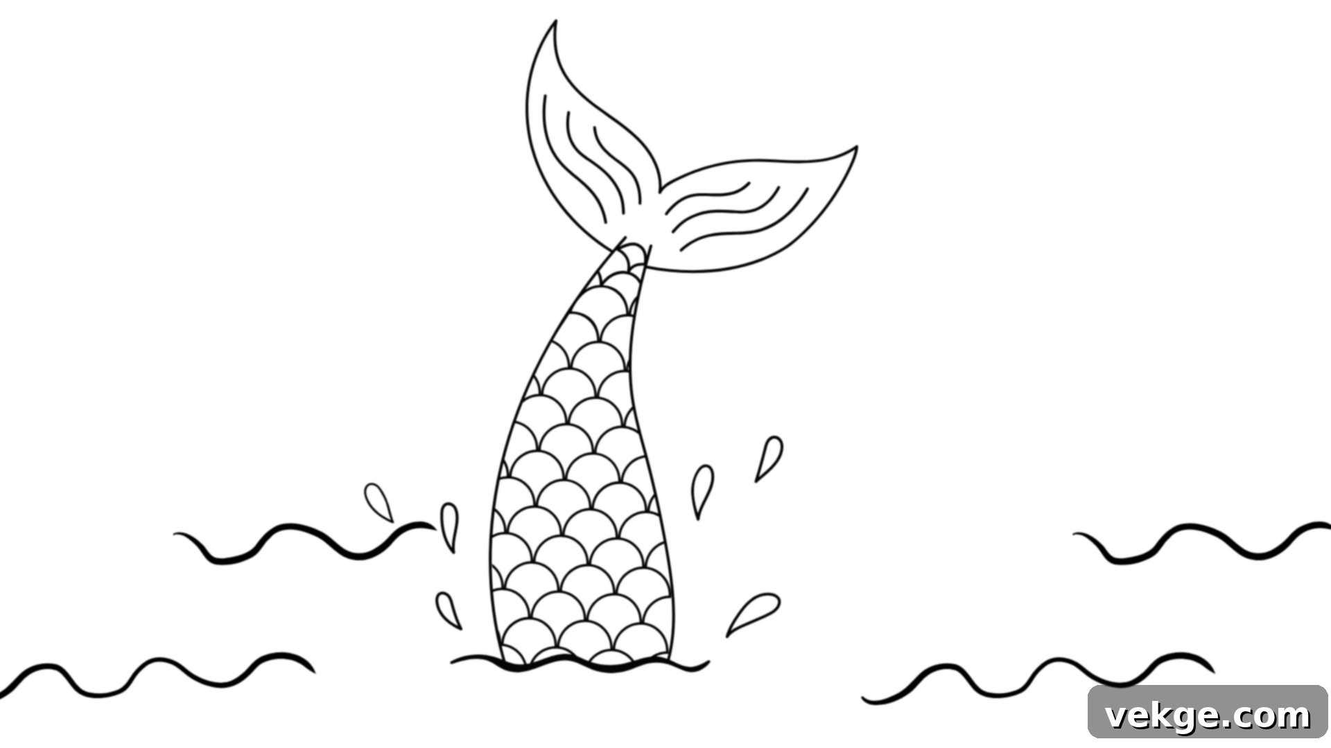 Detailed Mermaid Tail Patterns