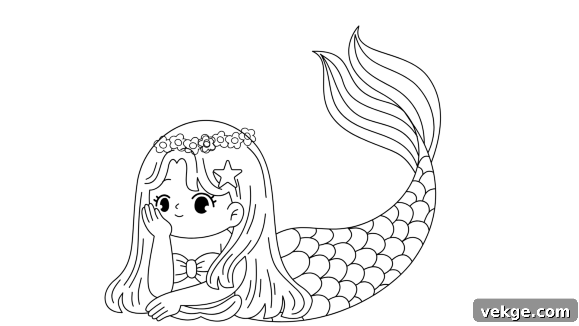 Ariel Wearing a Sea-Flower Crown