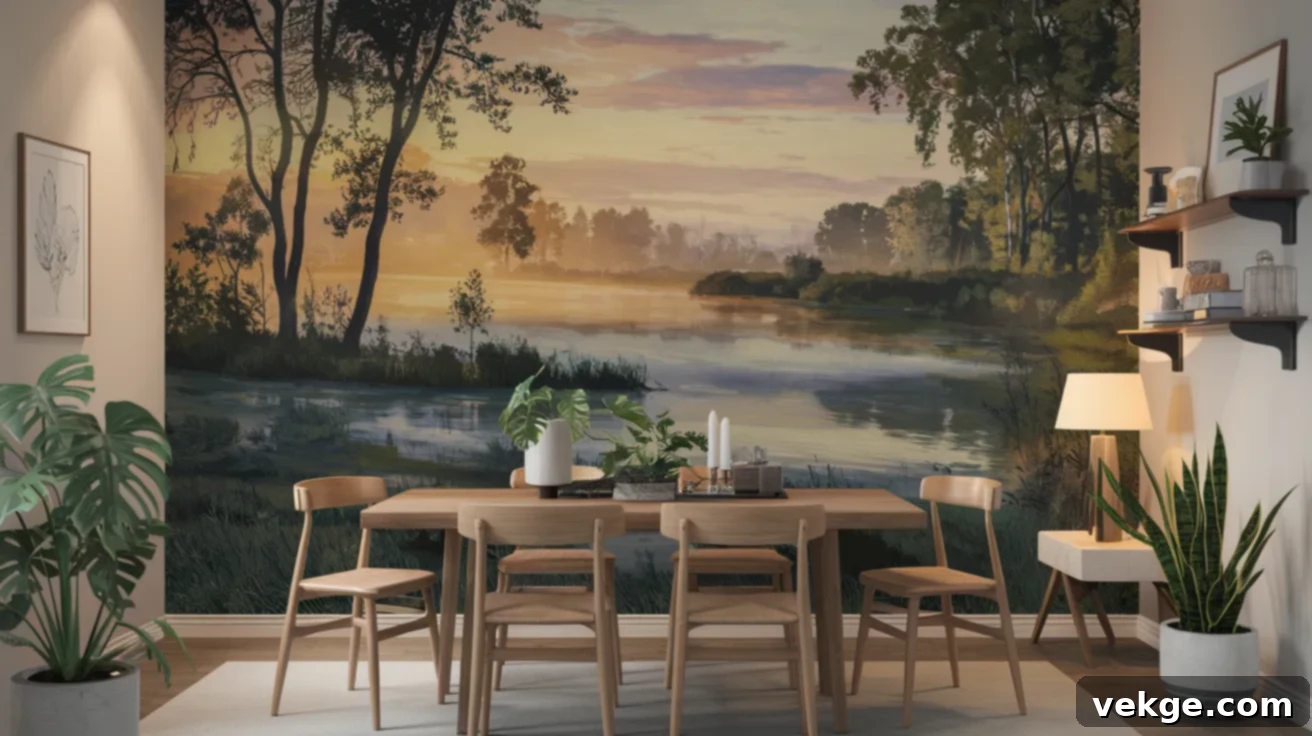 Customized Wallpaper for Dining Room