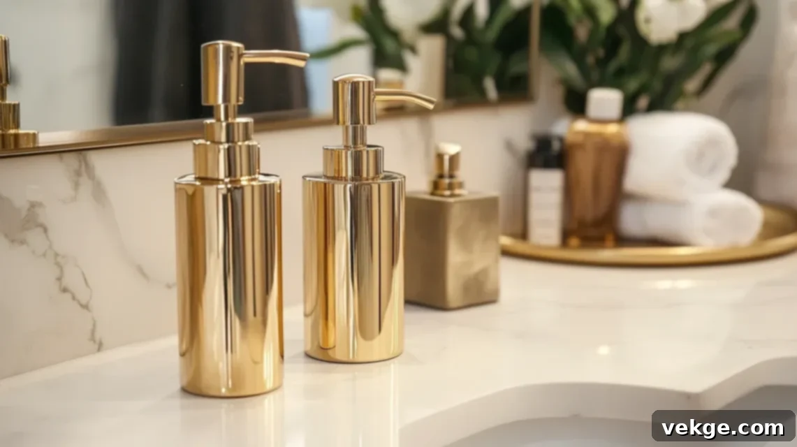 R-14_Gold_or_Brass_Soap_Dispenser_Set