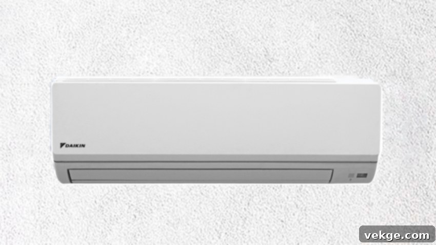 Daikin Split System Air Conditioner in a modern living room