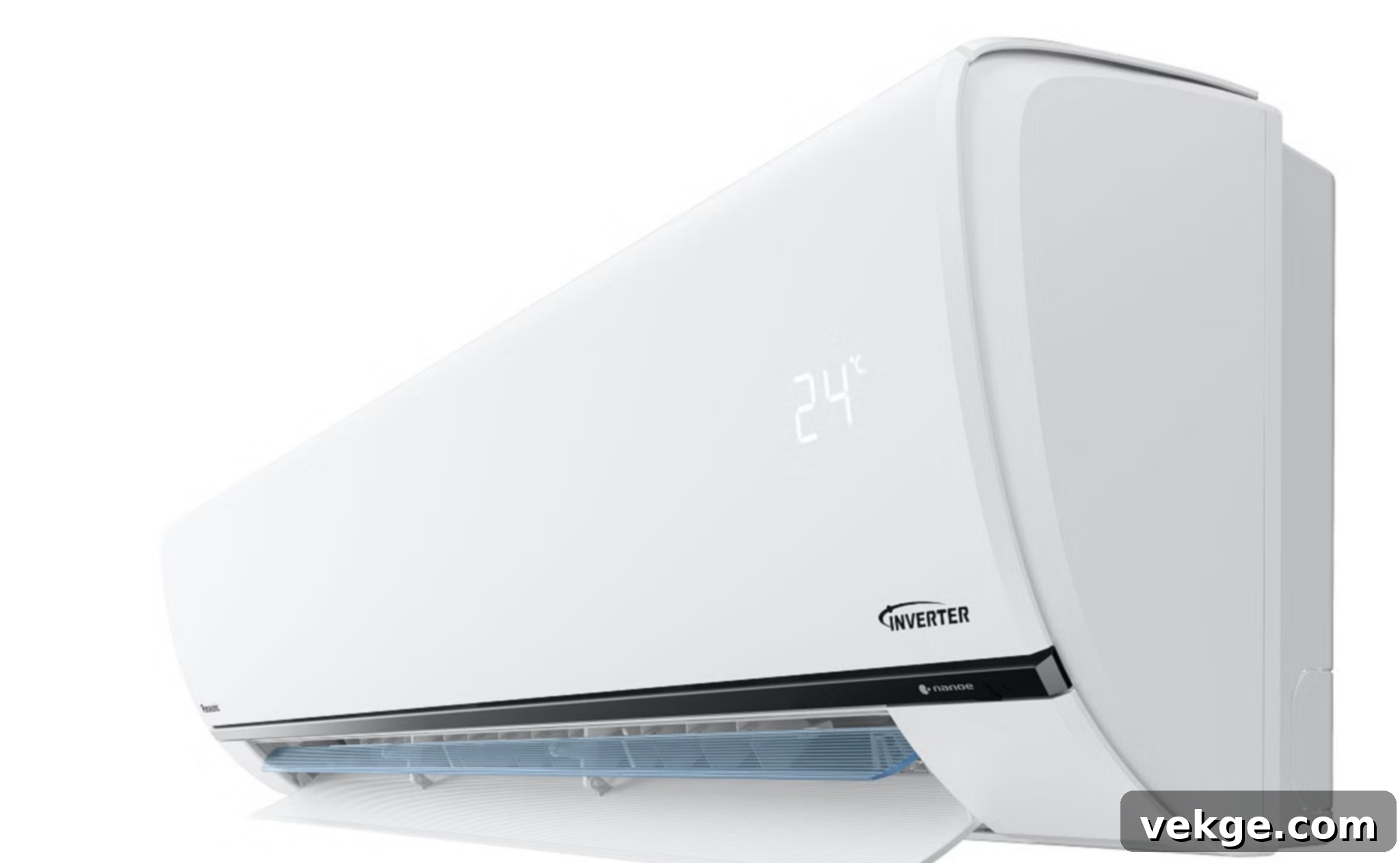 Panasonic air conditioner unit with a subtle, modern design
