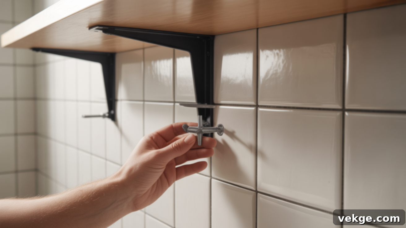Installing_Without_Drilling_into_the_Tile