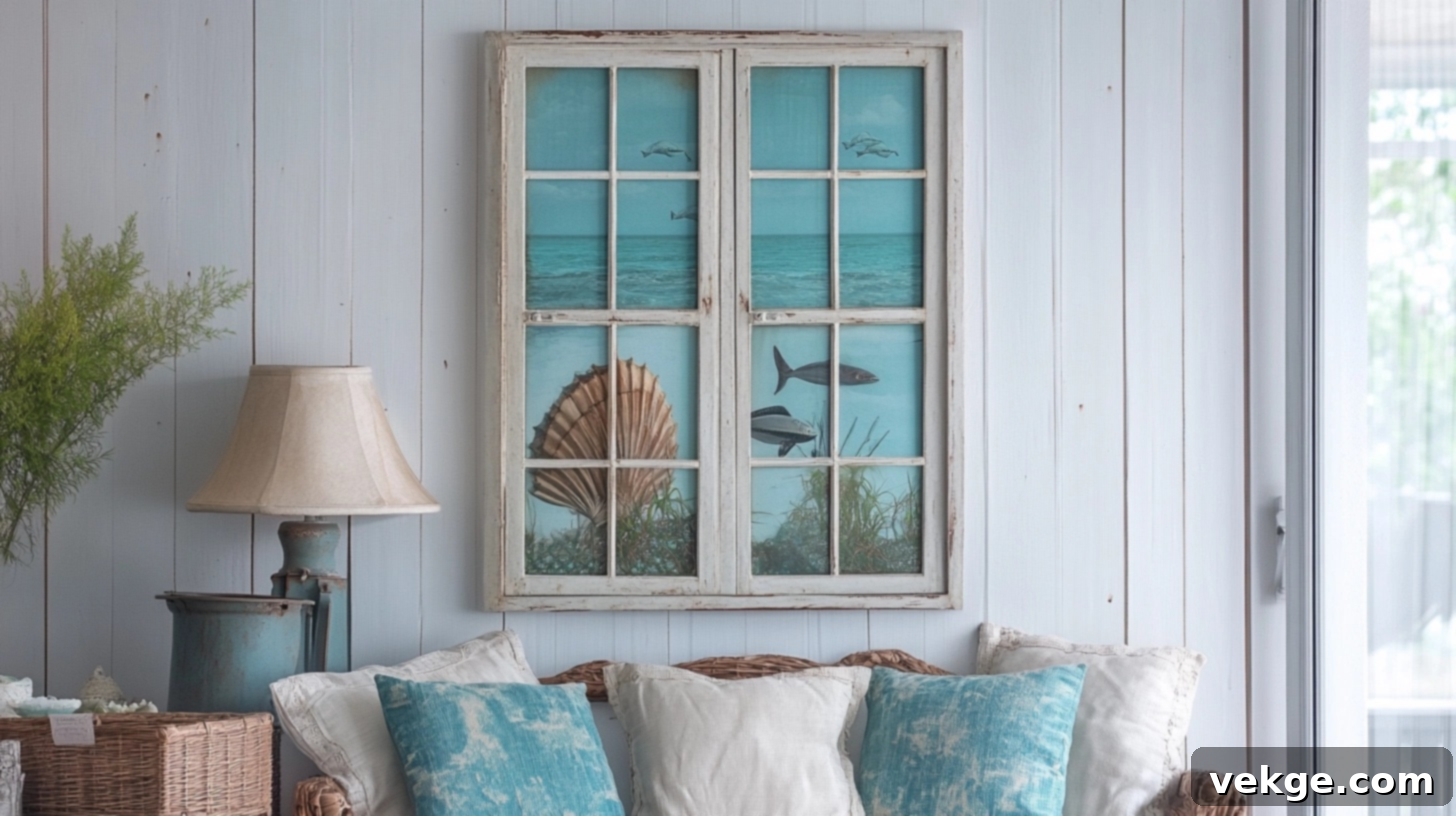 Antique_Window_Frames_as_Wall_Art