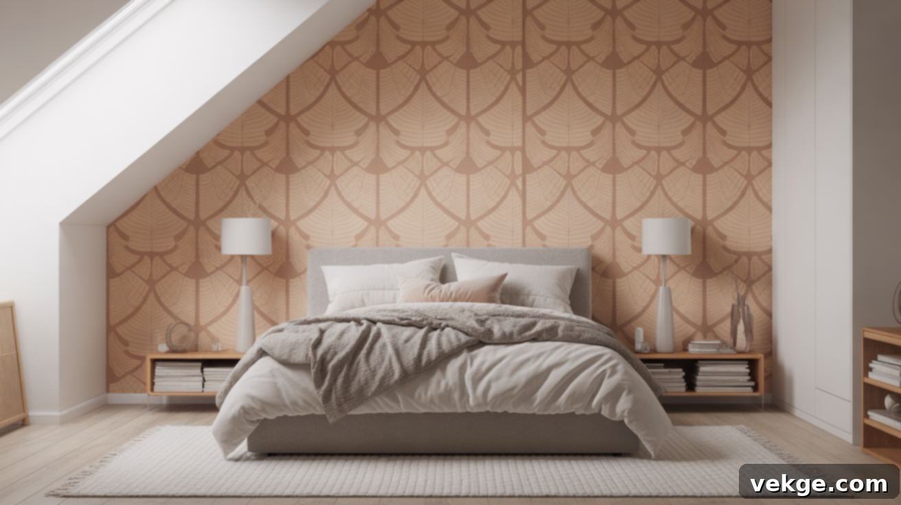 Use Wallpaper on the Slanted Area