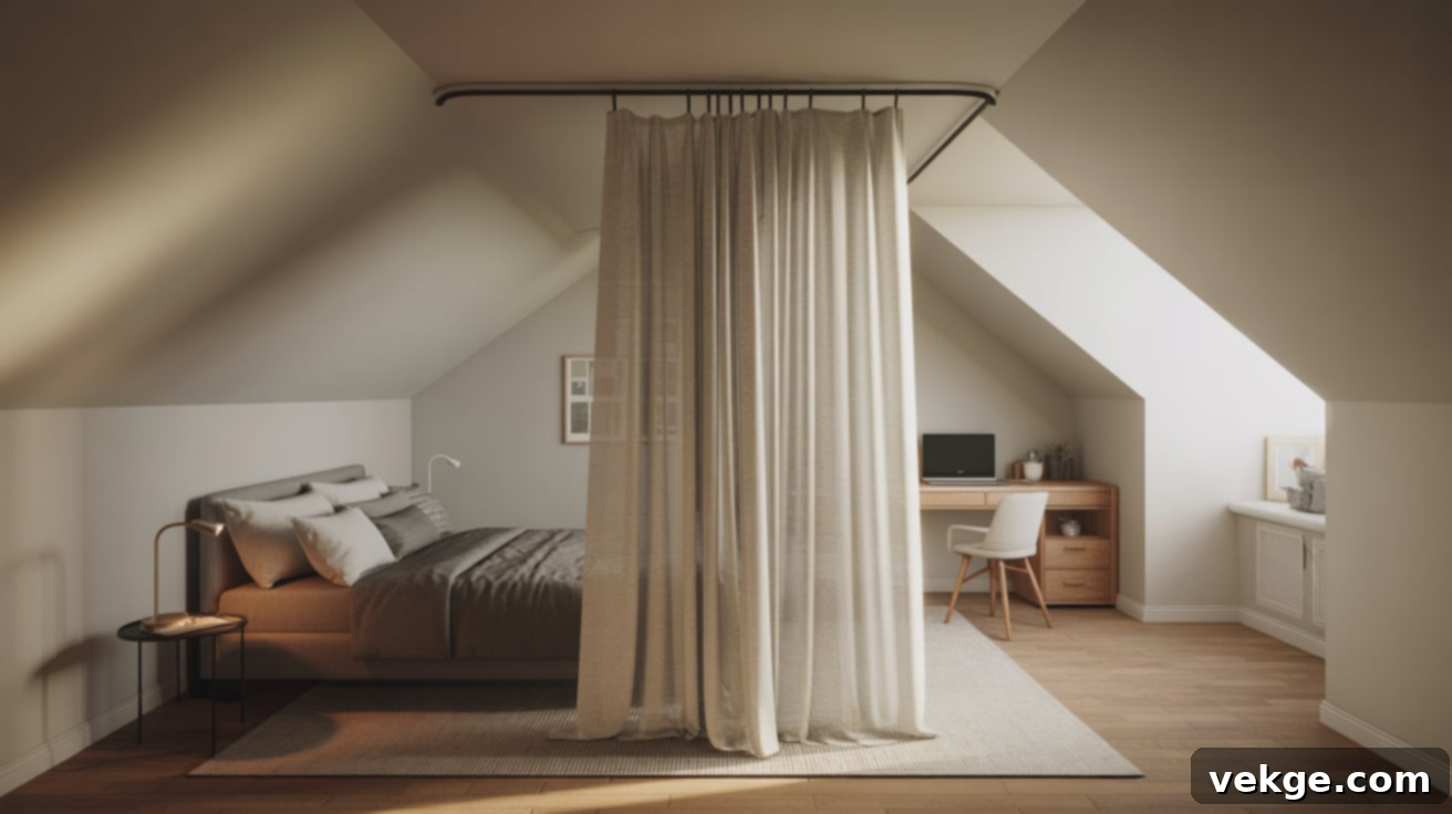 Use Curtains to Define Space