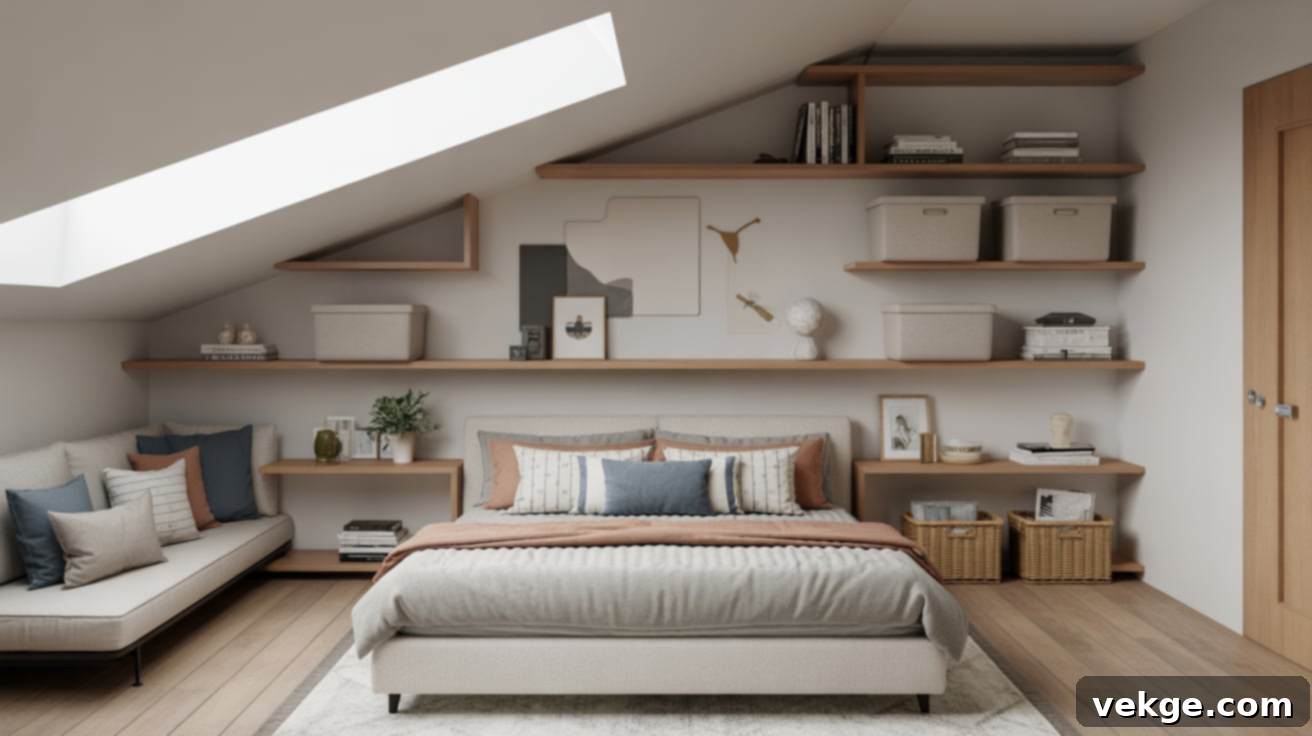 Add Built-in Shelves Under the Slope