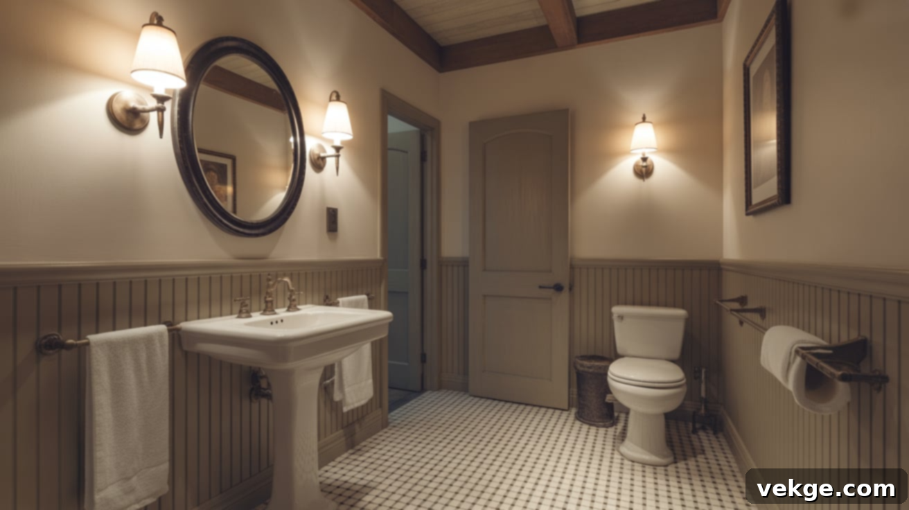Tudor Revival Bathroom Design Inspiration