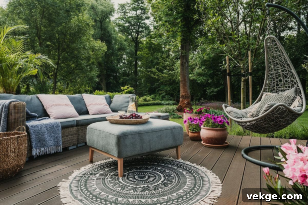 Cozy Up the Space with Patio Furniture and Outdoor Decor