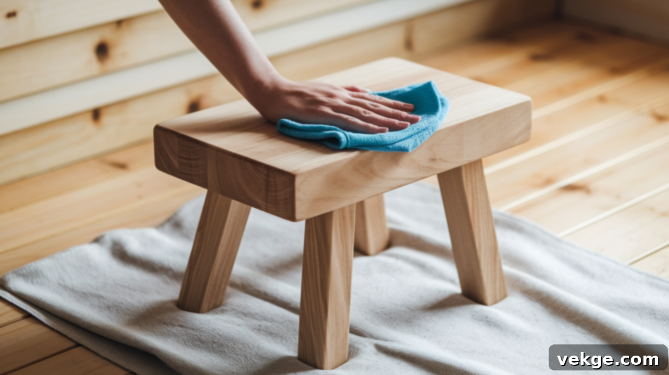 Step_4_Wipe_Down_Bar_Stool_After_Sanding