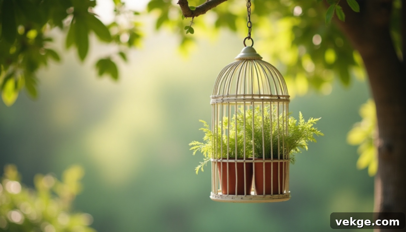 Birdcage Herb Garden