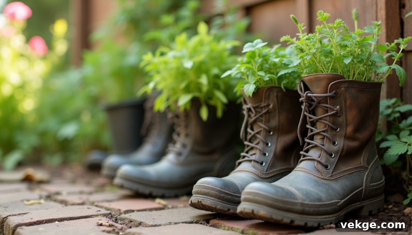 Old Boots Herb Garden