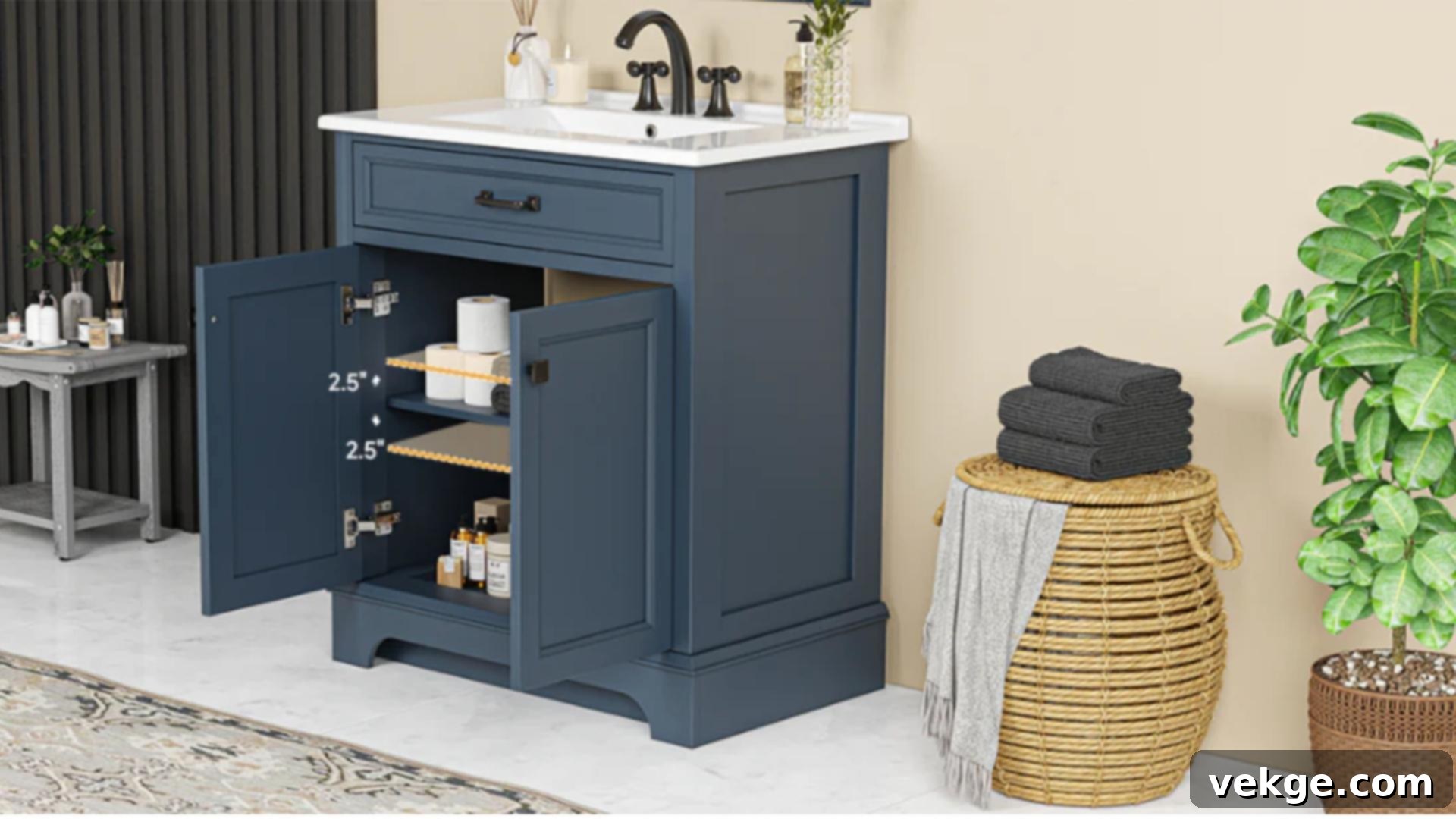 OHWILL Portable Vanity in Bathroom