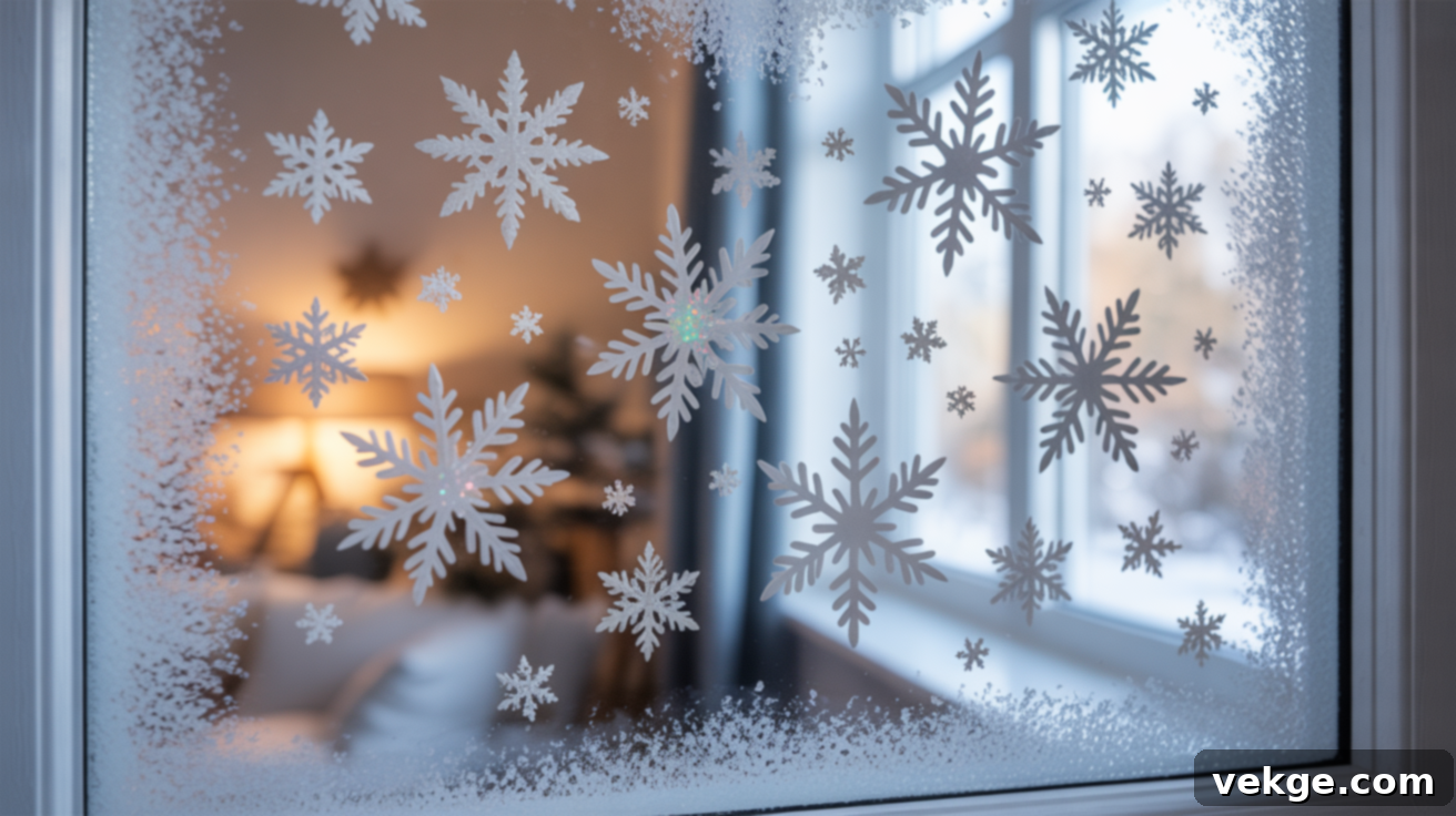 Snowflakes and Frosted Borders