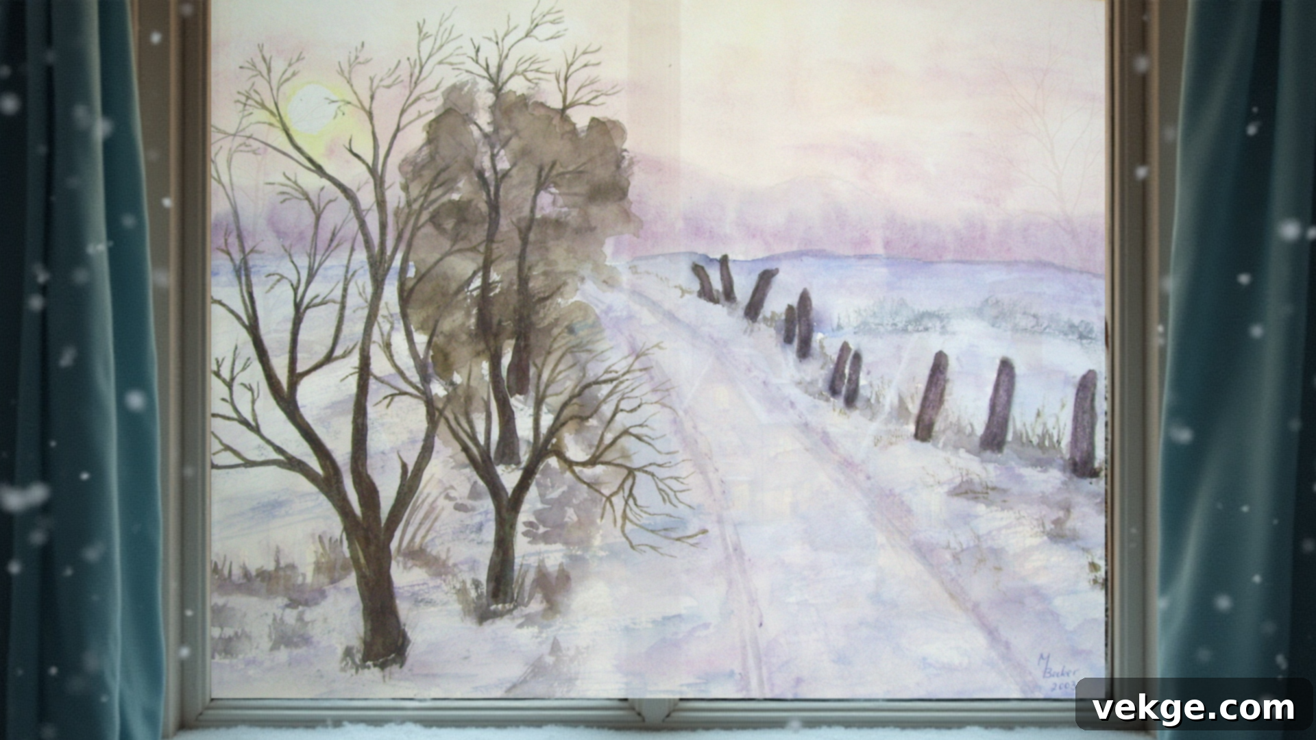 Winter Village Scenes