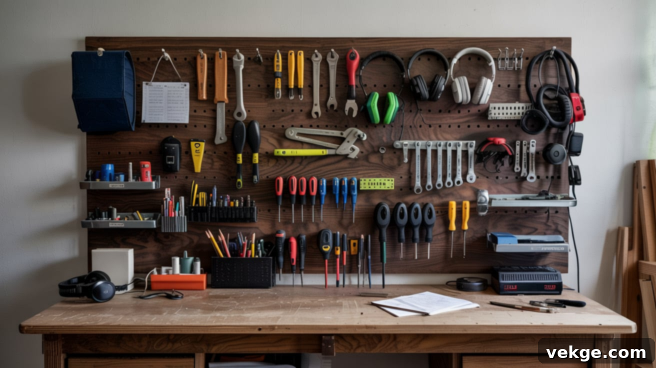 Use_a_Pegboard_Wall_for_Tools_or_Gear