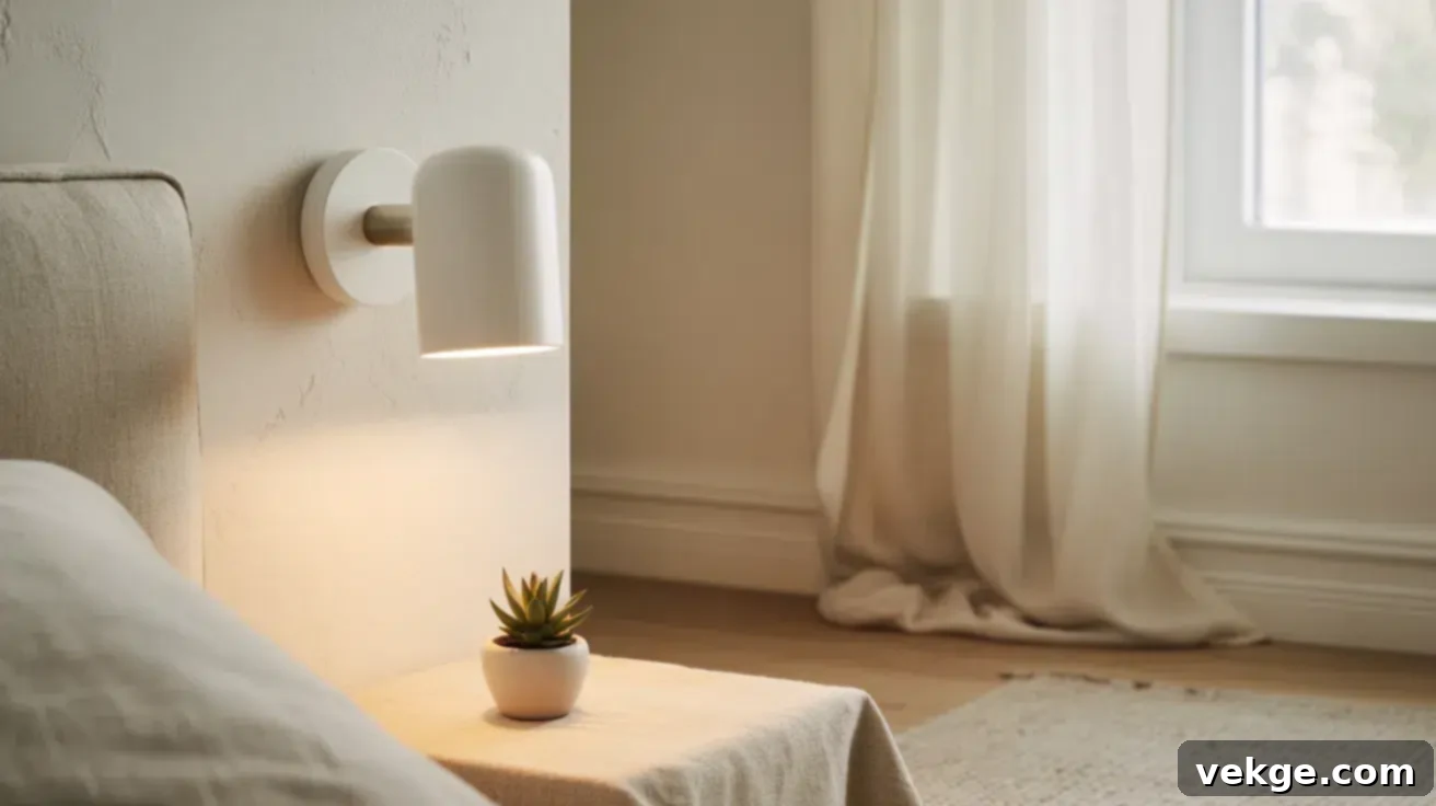 White Ceramic Scandinavian Sconce