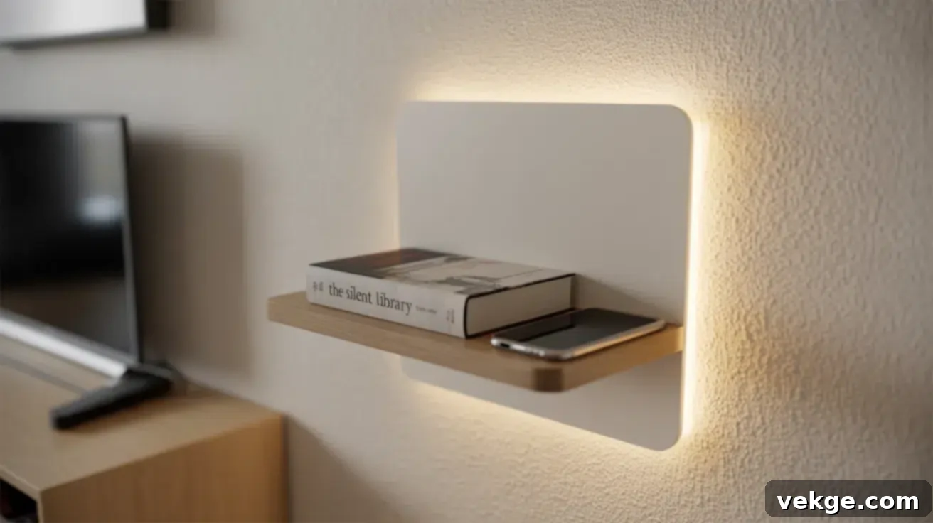 Wooden Shelf Sconce