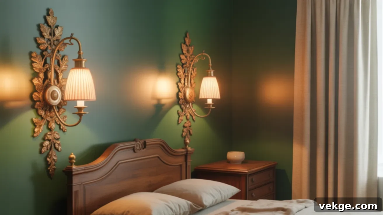 Antique Brass Finish Sconce