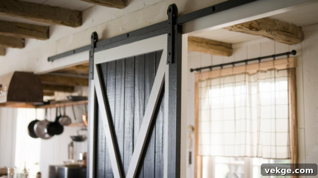 Black_Barn_Door_Adjacent_to_Kitchen