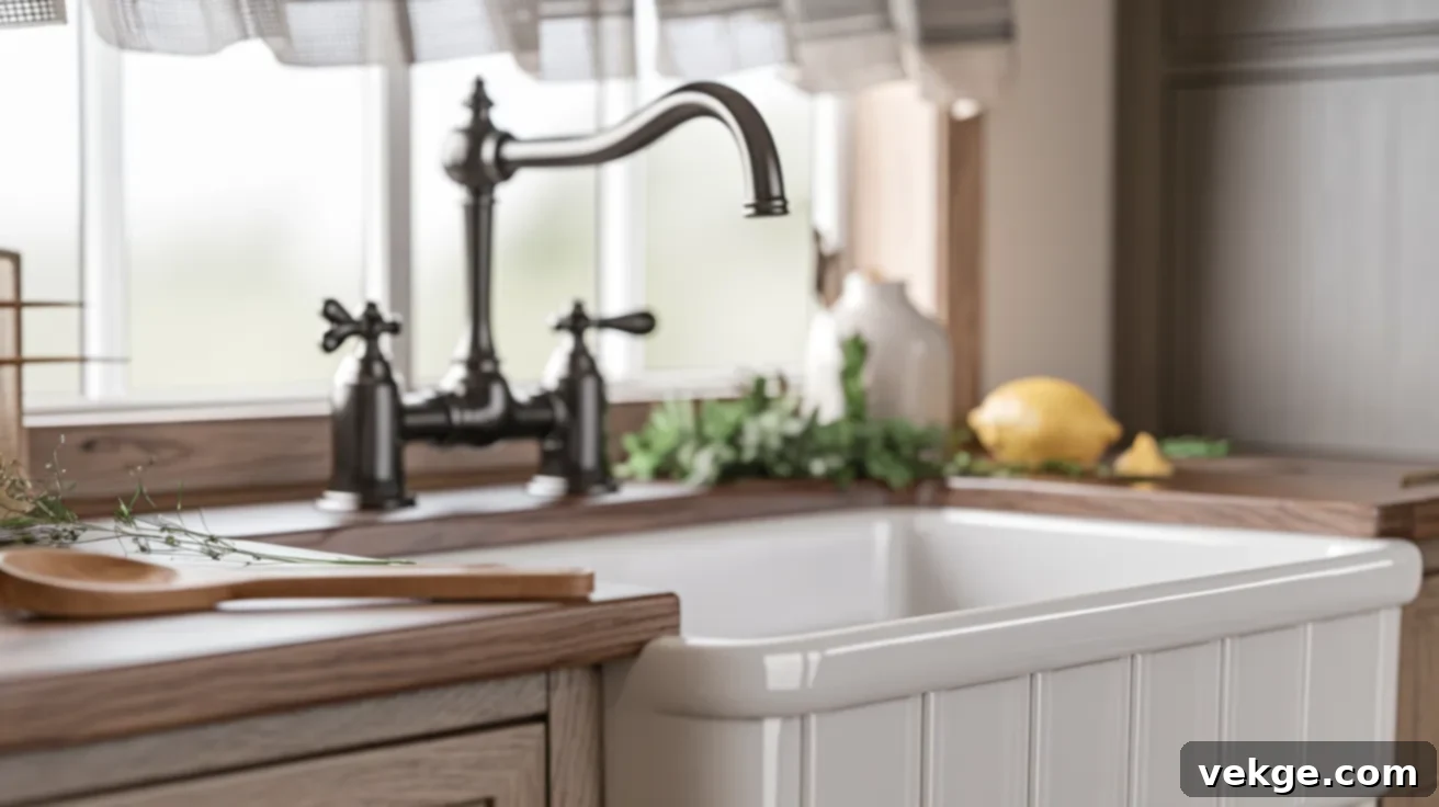 White_Farmhouse_Sink_with_Black_Faucets