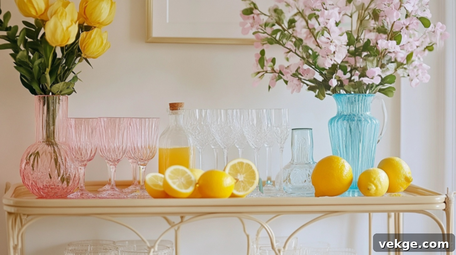 Set Up a Spring Bar Cart