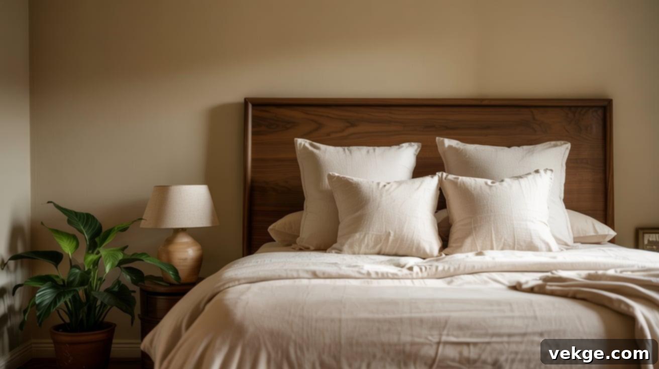 Walnut_Furniture_with_Warm_Beige_Walls