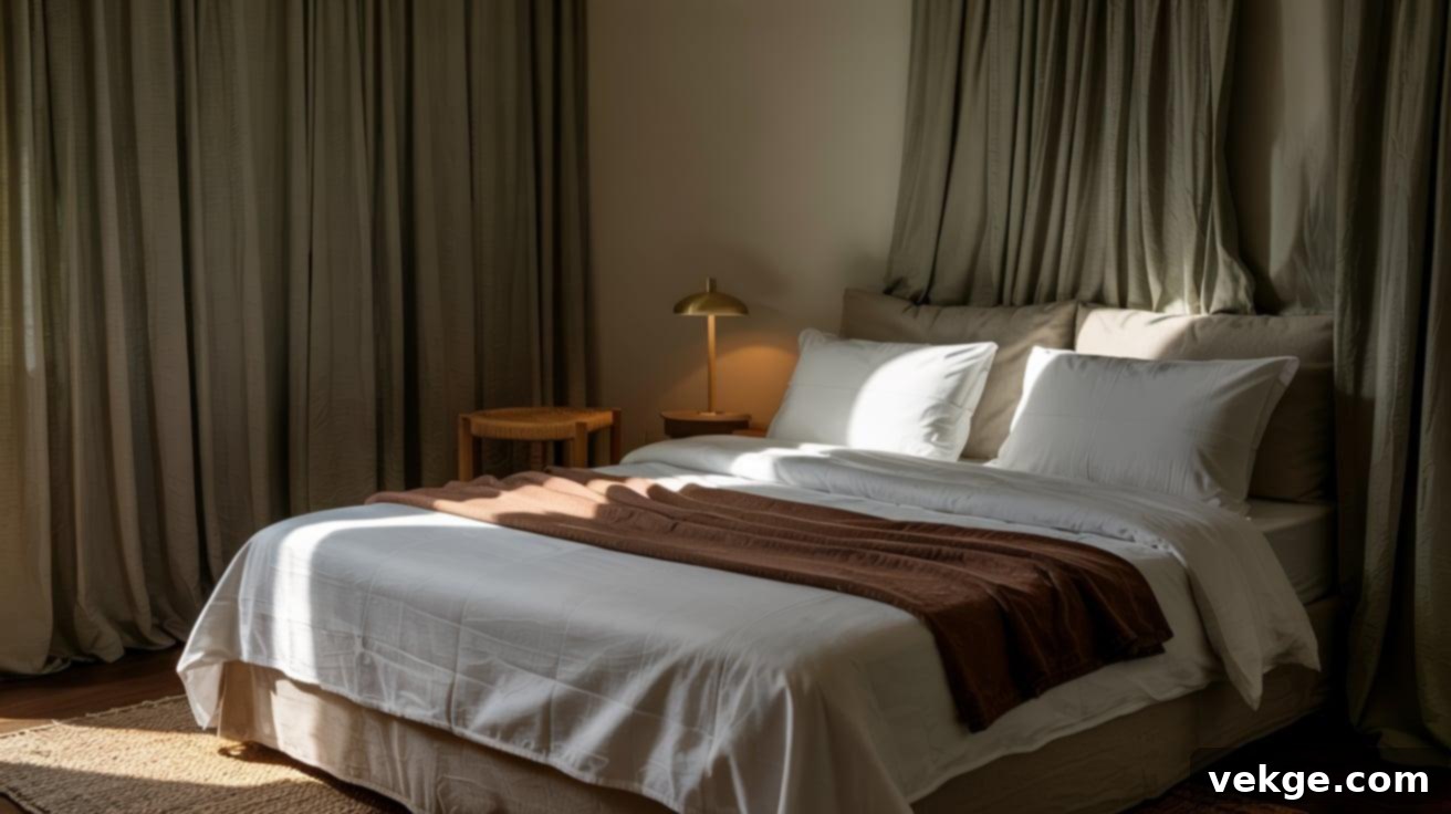 Olive_Curtains_with_White_and_Brown_Layers