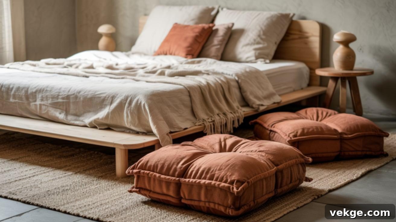 Terracotta_Floor_Cushions_and_Natural_Wood