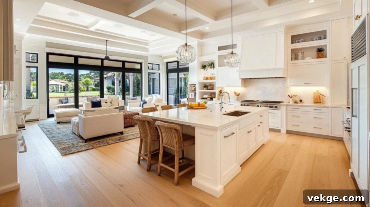 Open Concept Living Room and Kitchen