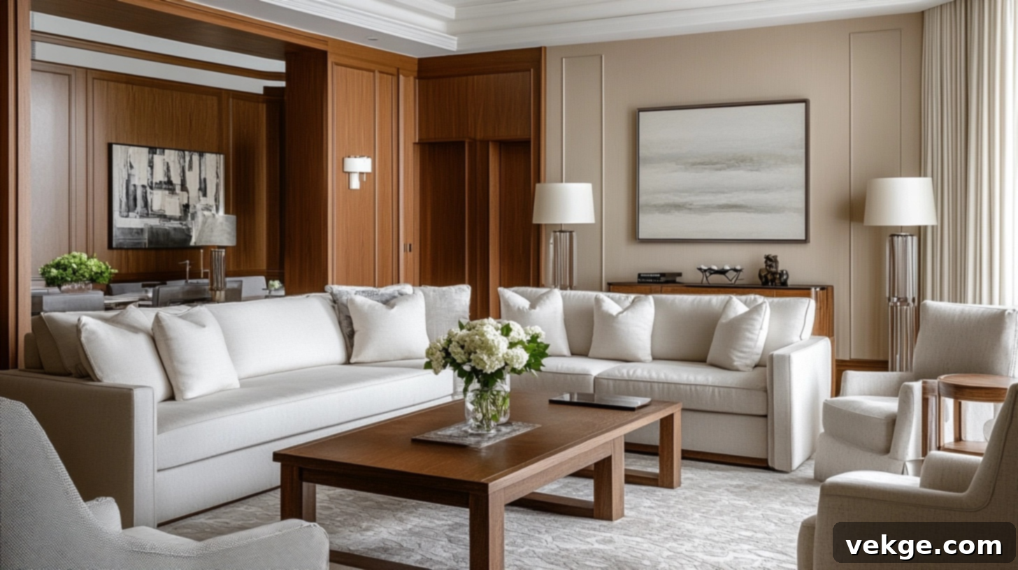 Neutral Color Palette in a Fixer Upper living room