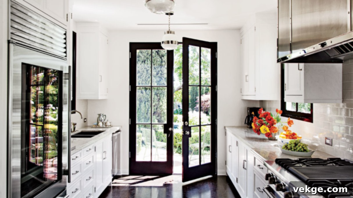 Use a Black-Framed Entry Door