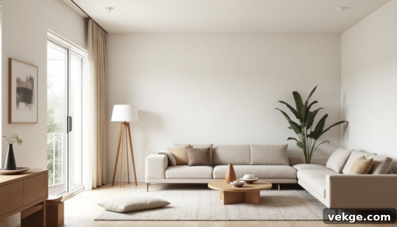 Minimalist Eclectic Living Room Design